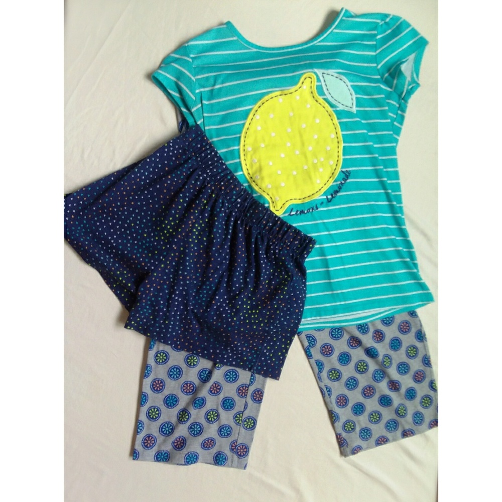 Cat &Jack 3-Piece Lemon PJ Set Size L (Kids)